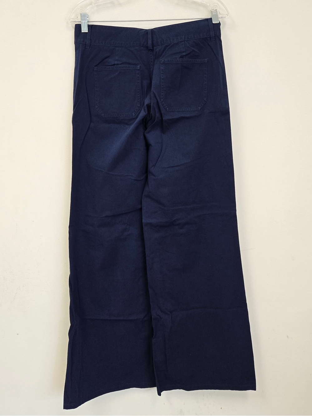 LAUREN Ralph Lauren Button Fly Wide Leg Pants Blue 9332 - Picture 4 of 9